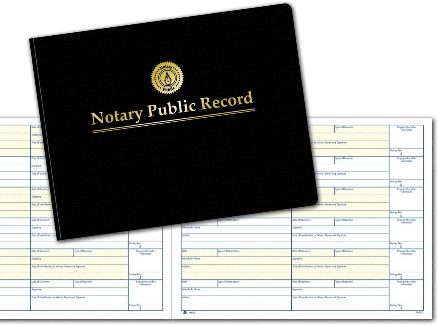 Efficient Notary Public Record Journal – 378 Total Entries, All States Approved