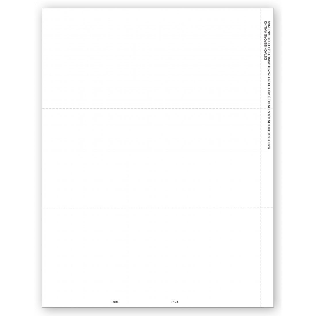 2023 Blank Tax Forms:: for 3-up W2/1098/1099 NO backer 25 sheets #TF5174 – L9BL