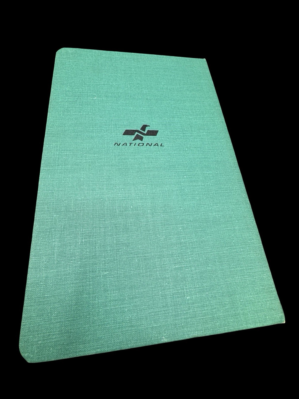 Vintage Unused Record Book 9″ Retro Atomic Green