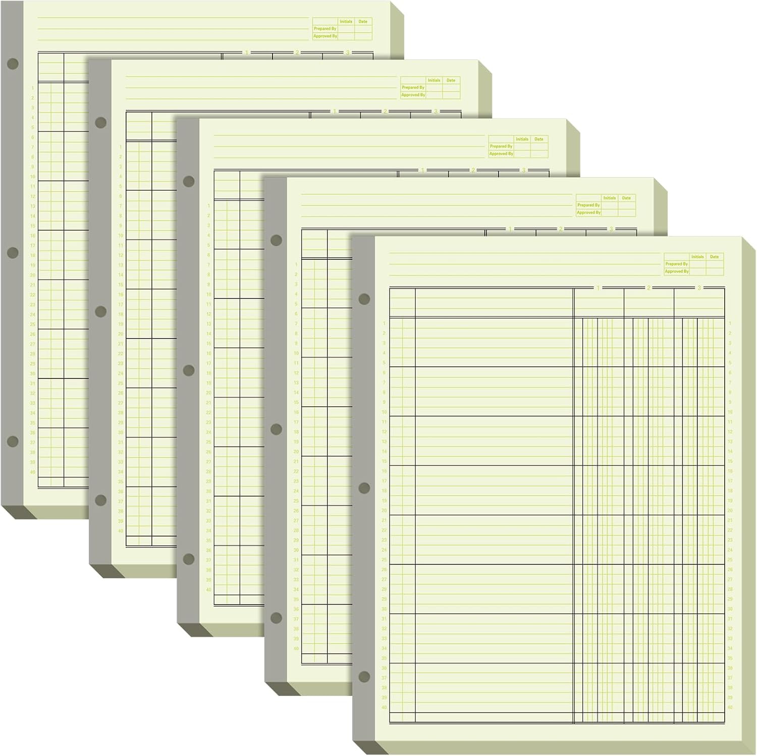 Analysis Columnar Books 3 Hole Accounting Ledger Book Ledger Paper Pad Columnar