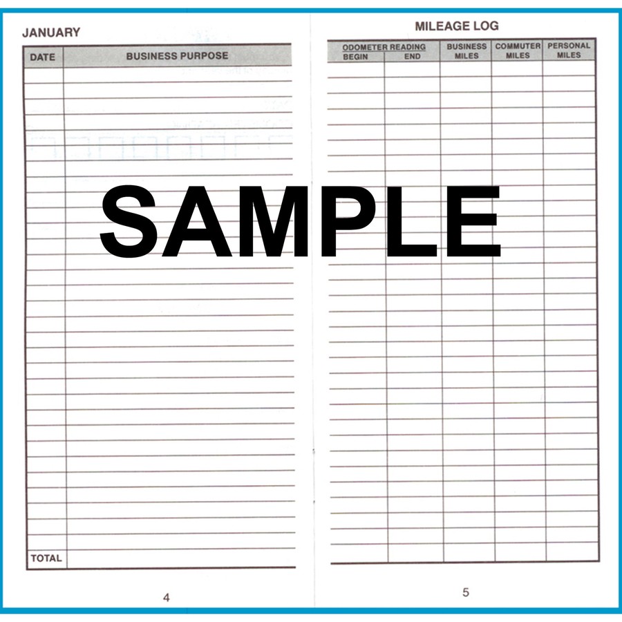 Dome Publishing DOM770 Auto Mileage Log 32 Sheets 6.25″x3.25″ White