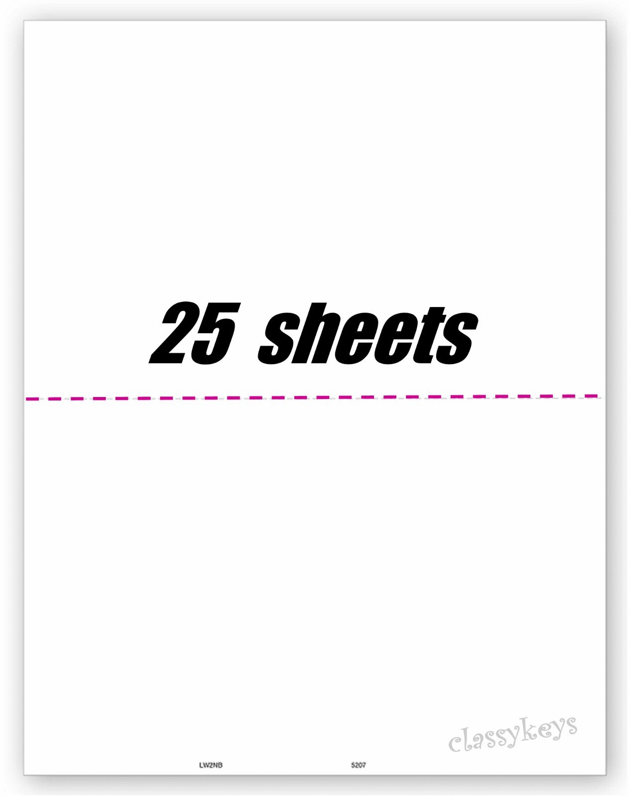 2023 Blank Tax Forms:: 2-up W-2 or 1099 without backer, 25 sheets #TF5207 LW2NB