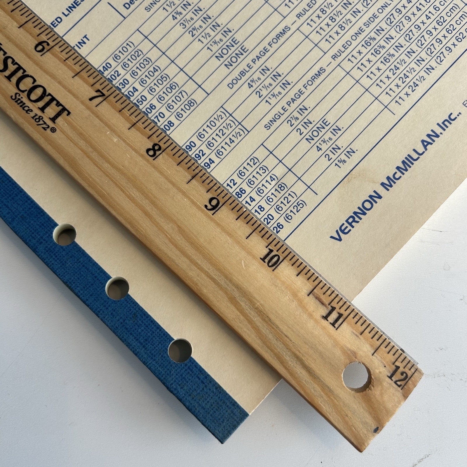 Vernon McMillan Columnar Ring Book Pads 6104 4Col Rite-Across, 50 Shts