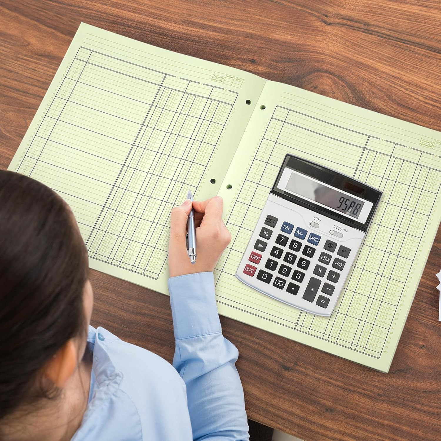 Analysis Columnar Books 3 Hole Accounting Ledger Book Ledger Paper Pad Columnar