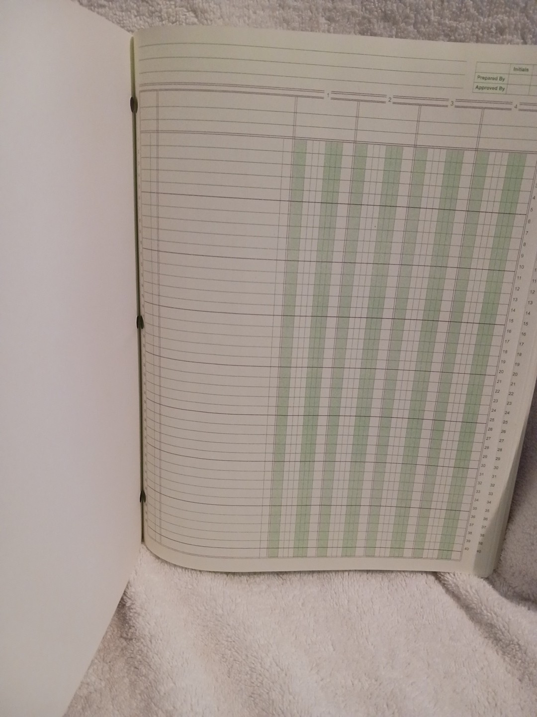 2 Norcom & Mead Columnar Ledger Pads 4 Columns 8.5″ x 11″ Letter Size 50 Sheets