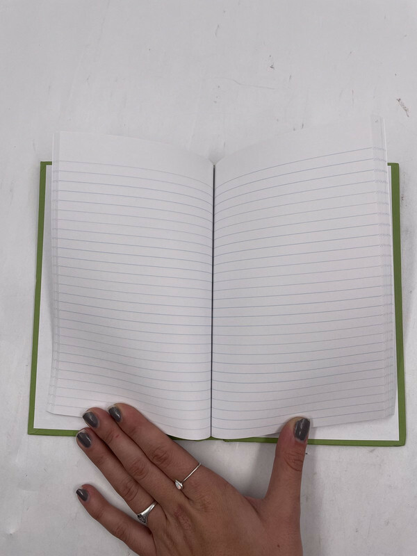 BLANK GREEN NOTEBOOK FEDERAL SUPPLY SERVICE SMALL