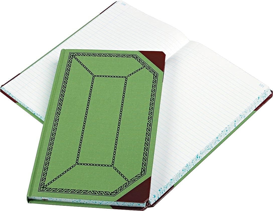 ® Canvas Account Book Record 16 Lb. 12 1/2″ x 7 5/8″ 300 Pages Blue