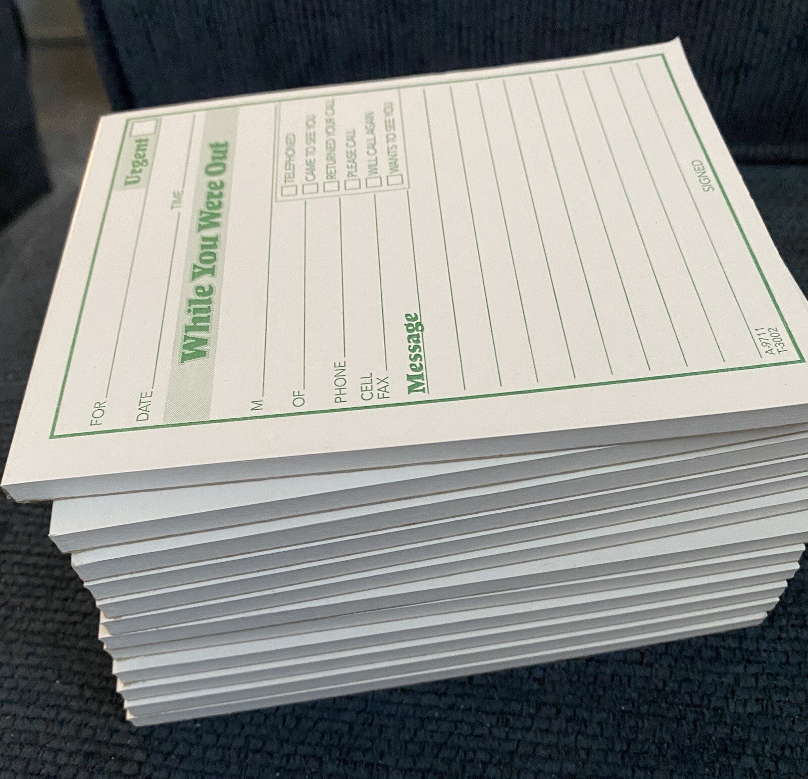 Phone Message ‘While You Were Out’-Call Note Pads- 12 Pads