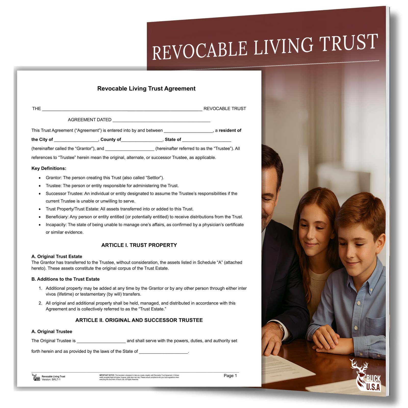 Living Trust Forms Kit Attorney Prepared 50 State Avoid Probate Protect Assets