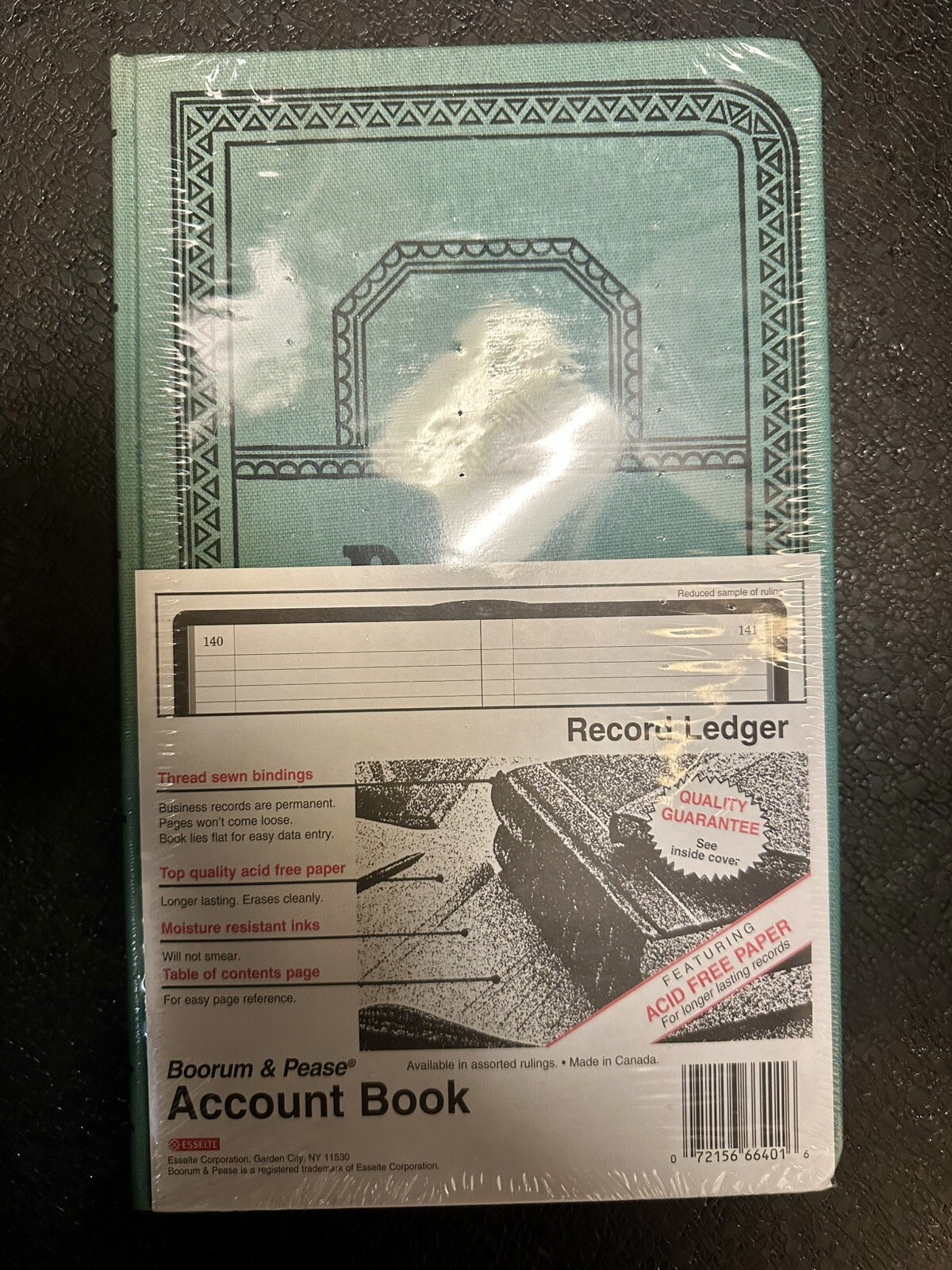 Boorum & Pease Record/Account Book Record Rule Blue 150 Pages 12 1/8 x 7 5/8