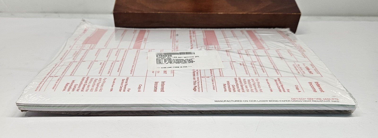 2024 1099INT 4PT LSR Set w/Sealed Envelopes – 2 Payer Records – 25 Sheet Set