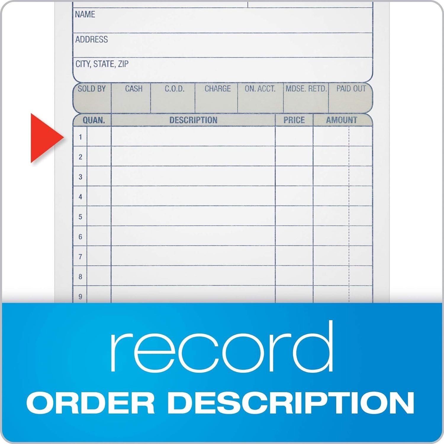 Compact 2-Part Carbonless Sales Order Books with Wraparound Covers – 3 Book Set