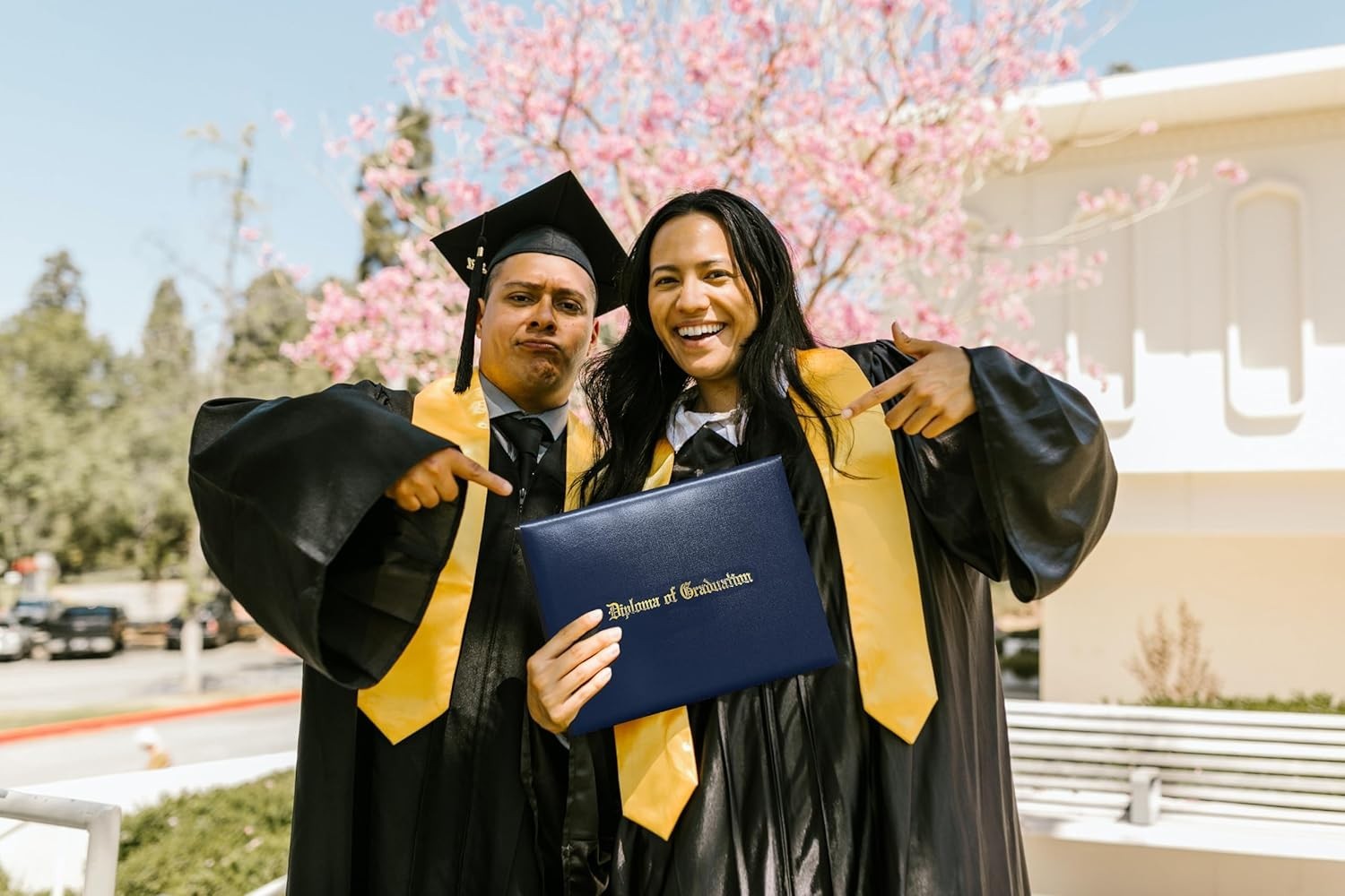 MyGradDay Imprinted Diploma Cover 8.5×11 Holder 1 Pack, Navy