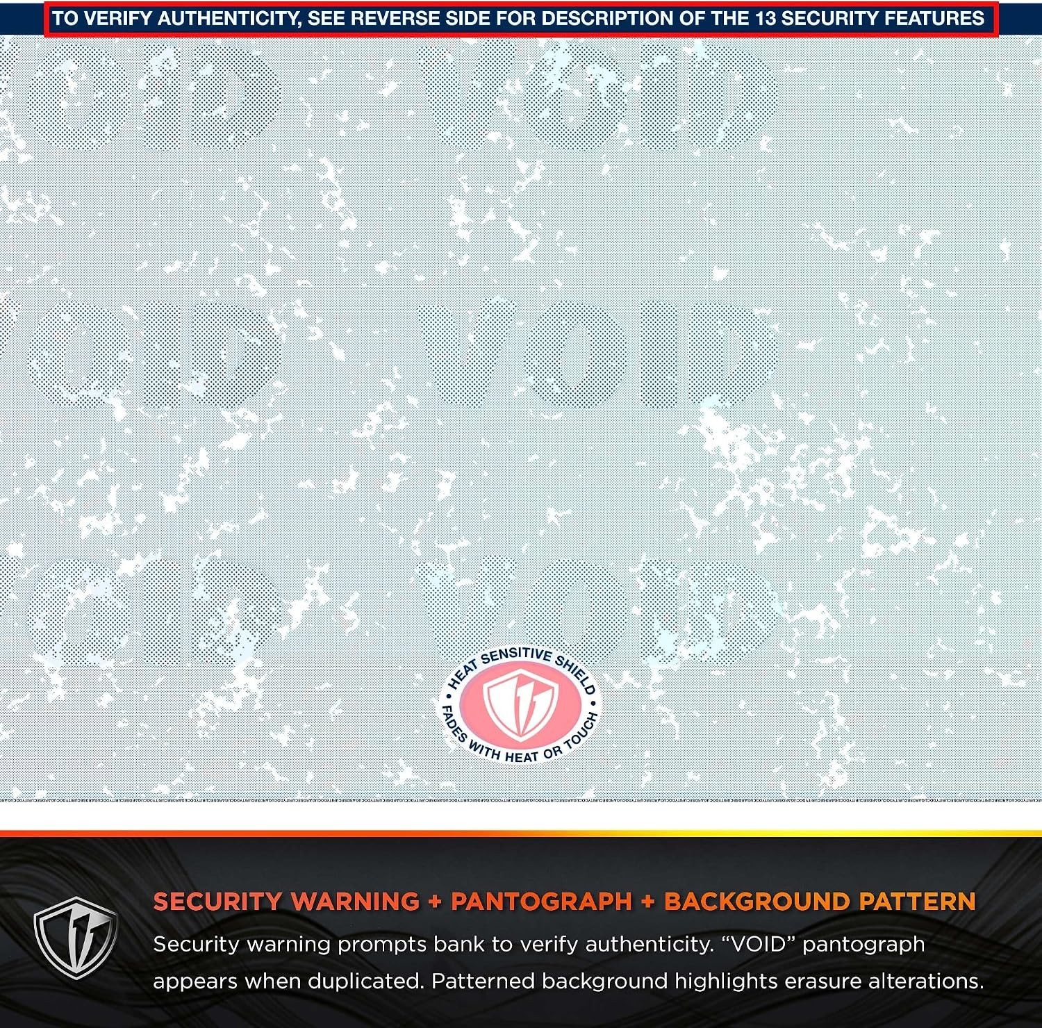 Laser/Inkjet Compatible Business Checks – 500 Sheets