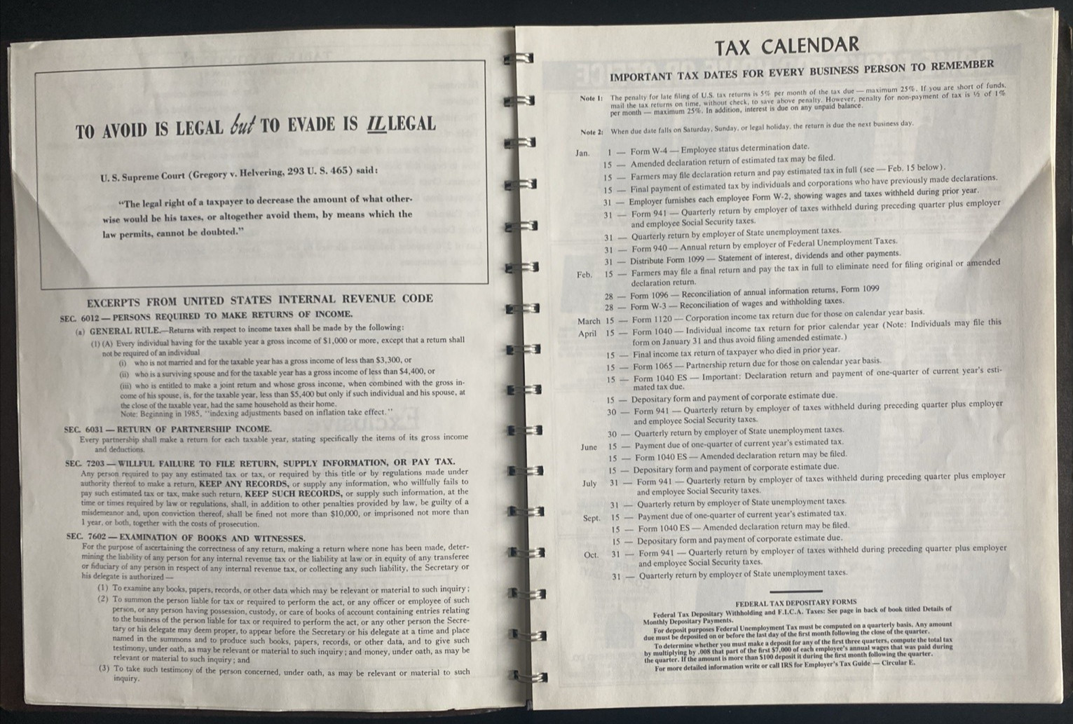 Vtg Dome Simplified Weekly Bookkeeping Record No 600 Vinyl Covers New, Unused