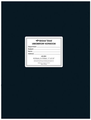 Rediform RED43591 Lab Notebook 60 Sheets 5×5 Quad 8.5×11 White