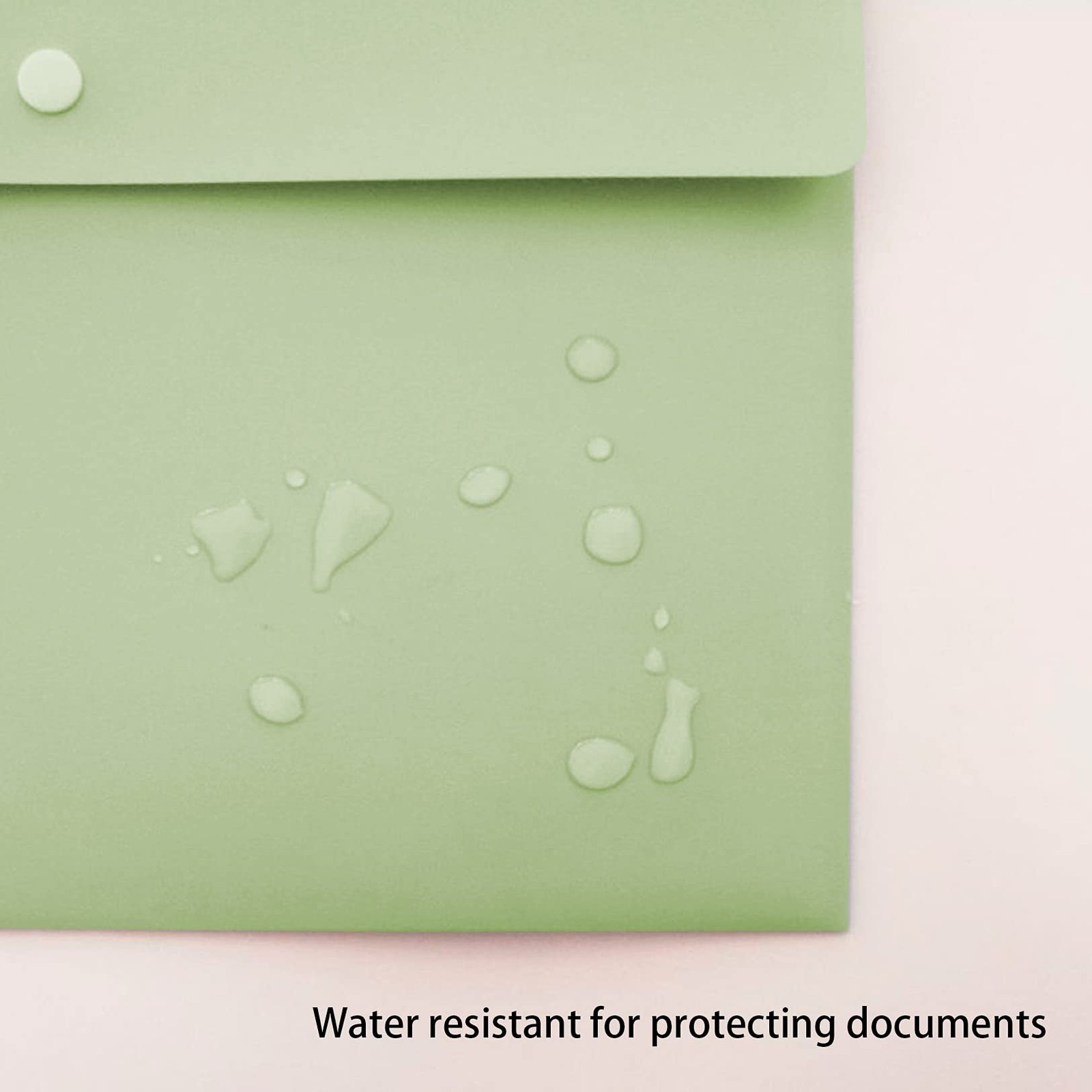 VANRA Poly File Folders Letter Size Jackets Pack of 5, Pastel Green