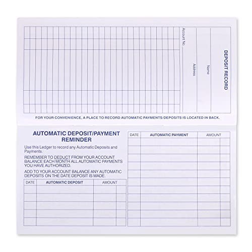 24 PCS Check Registers for Personal Checkbook, Easy to Read Checkbook RegisteR
