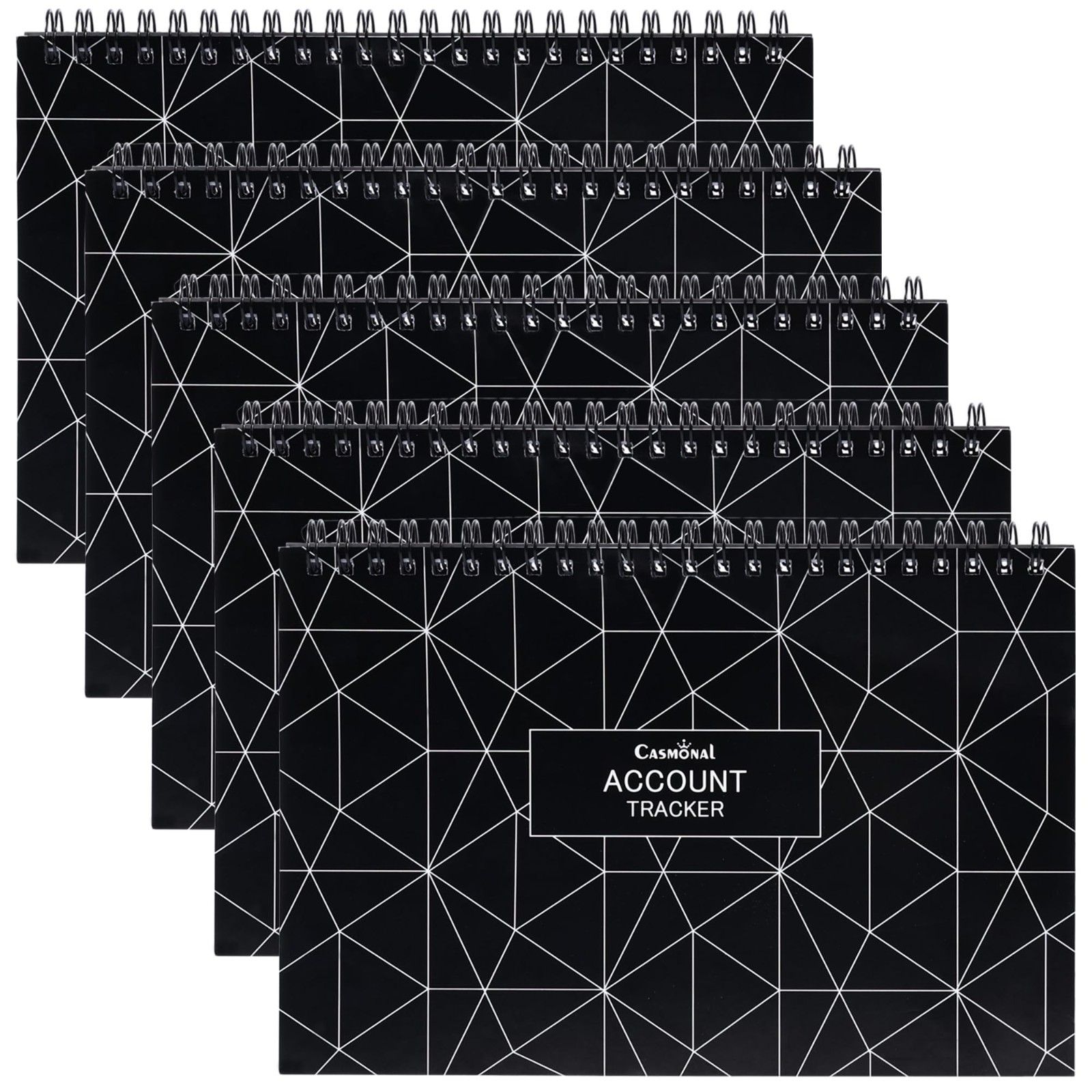 5 Pack A5 Check Register Ledger Book – Track Payments, Deposits & Transactions