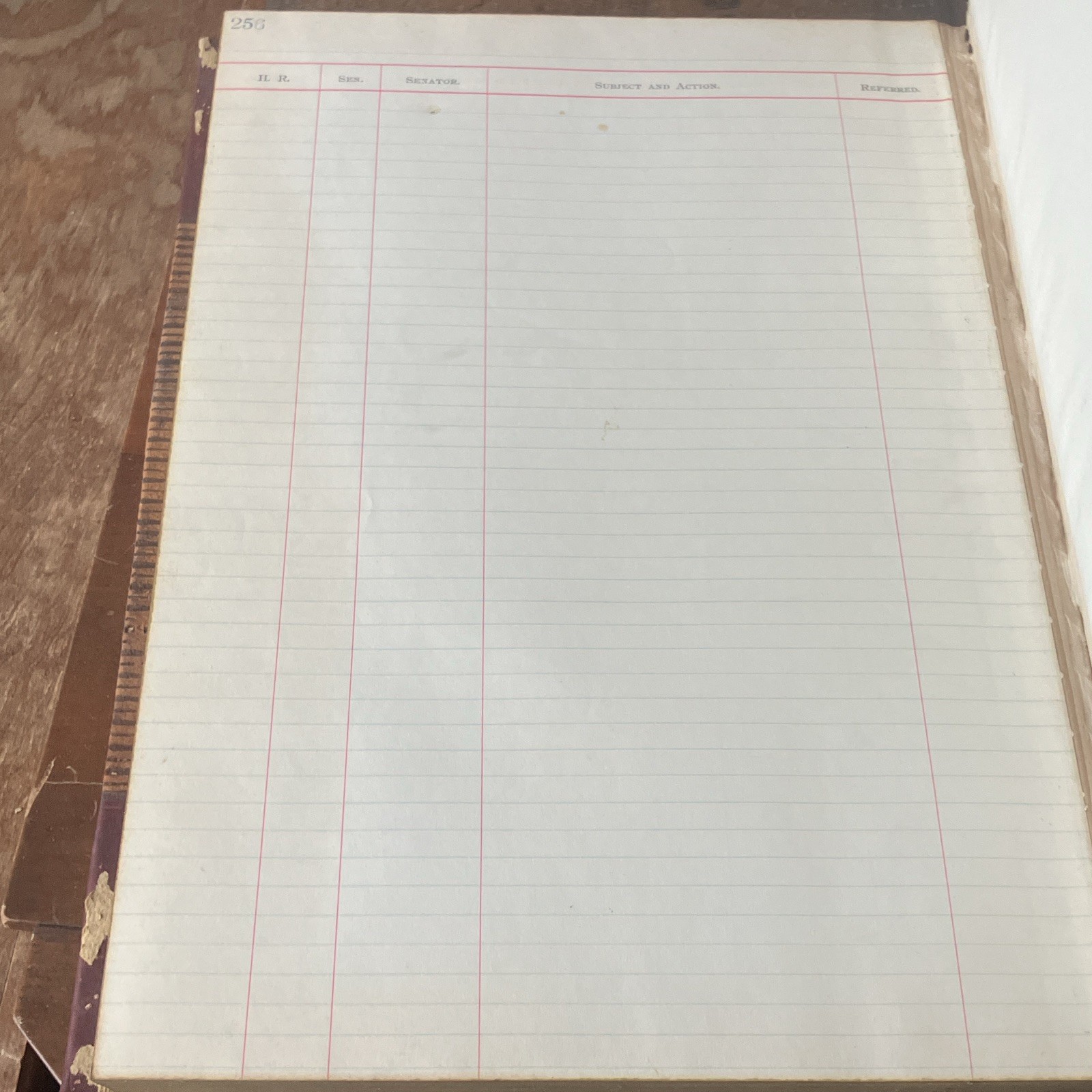 Antique 19th century Hardcover Blank Ledger .