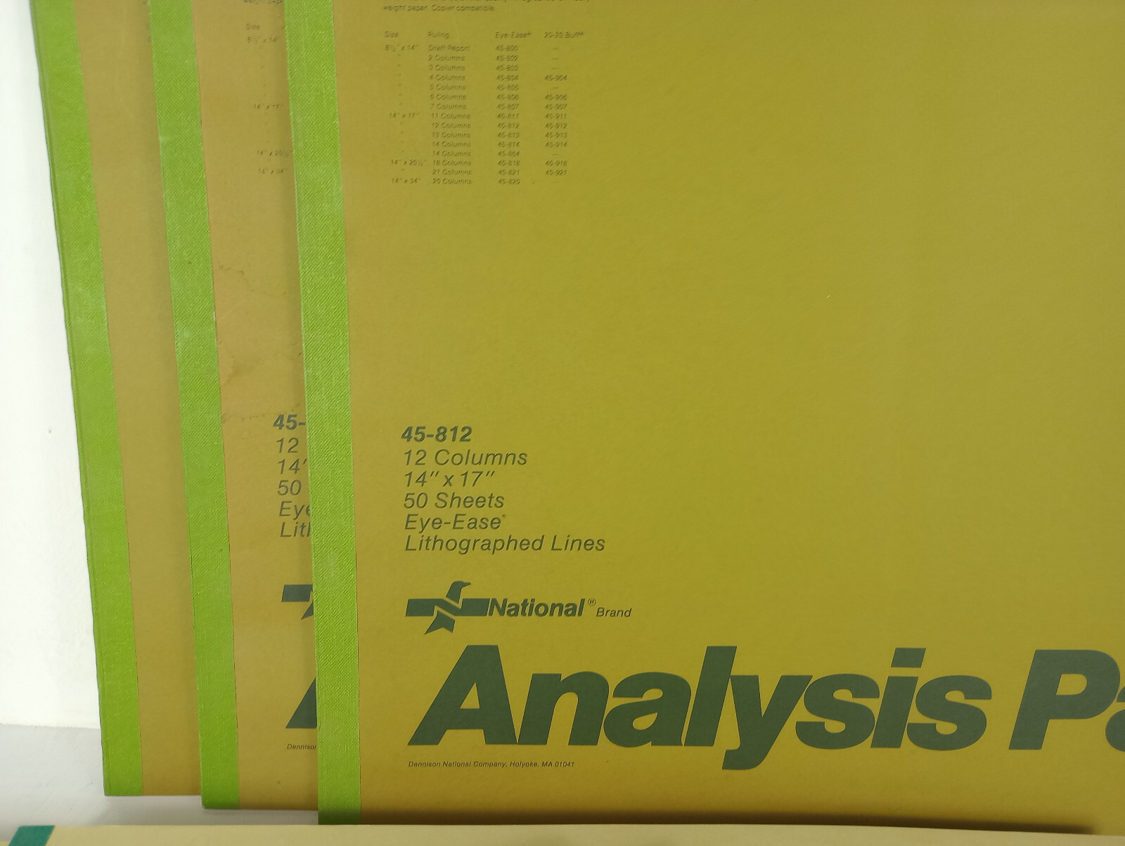 Vintage 1980’s Engineer Analysis Column Pads (Lot x 13 pc Unused) Large Graph