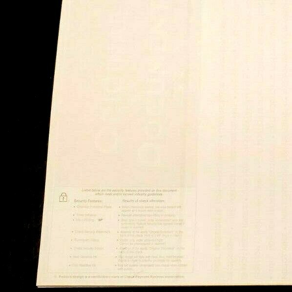 Versa Check Refills Classic Business Style 250 Blank Check / 3 Part page 1 Pack