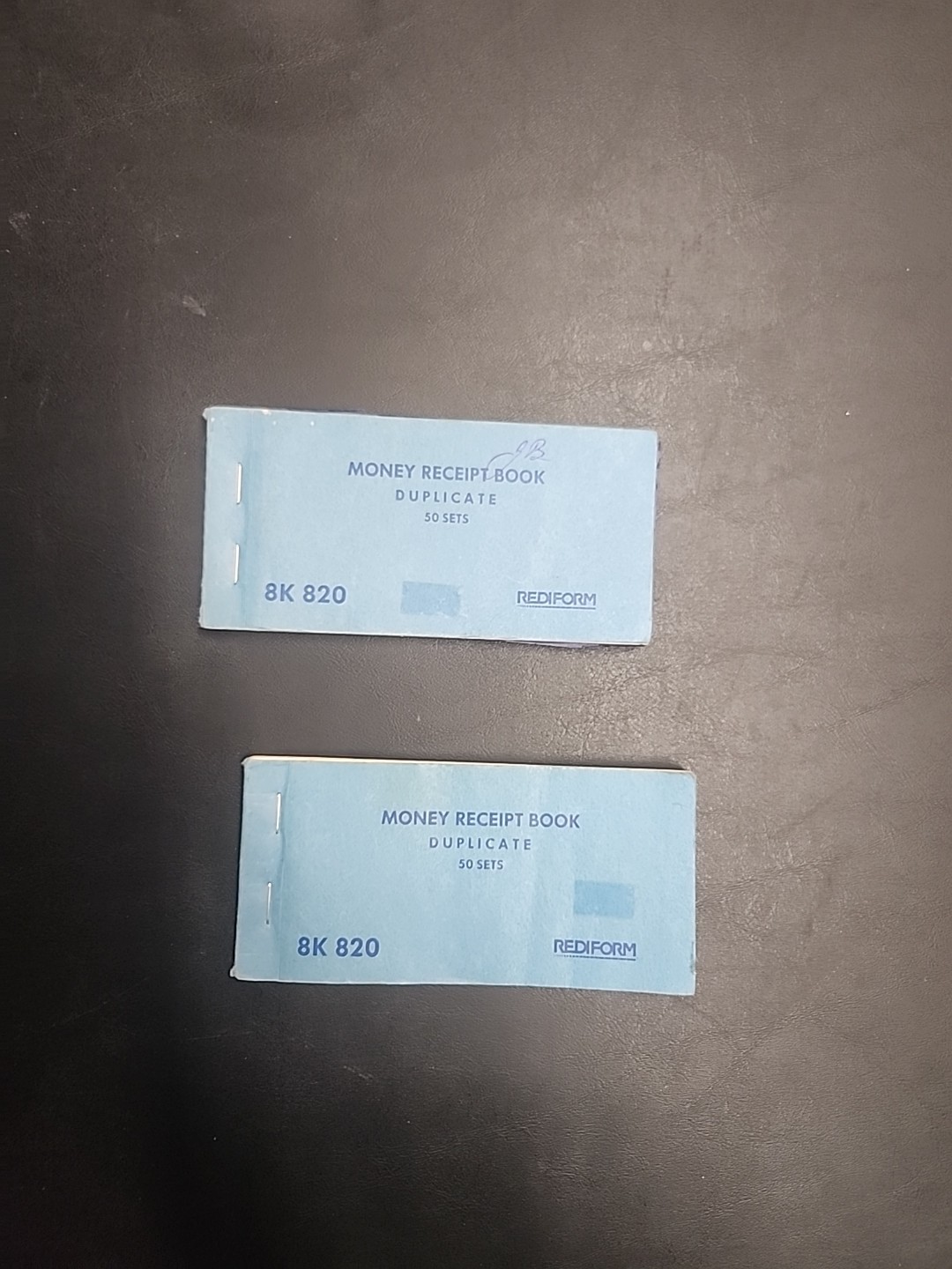 Lot of (2) Rediform Money Receipt Books – 5 5/8″ x 2 3/4″