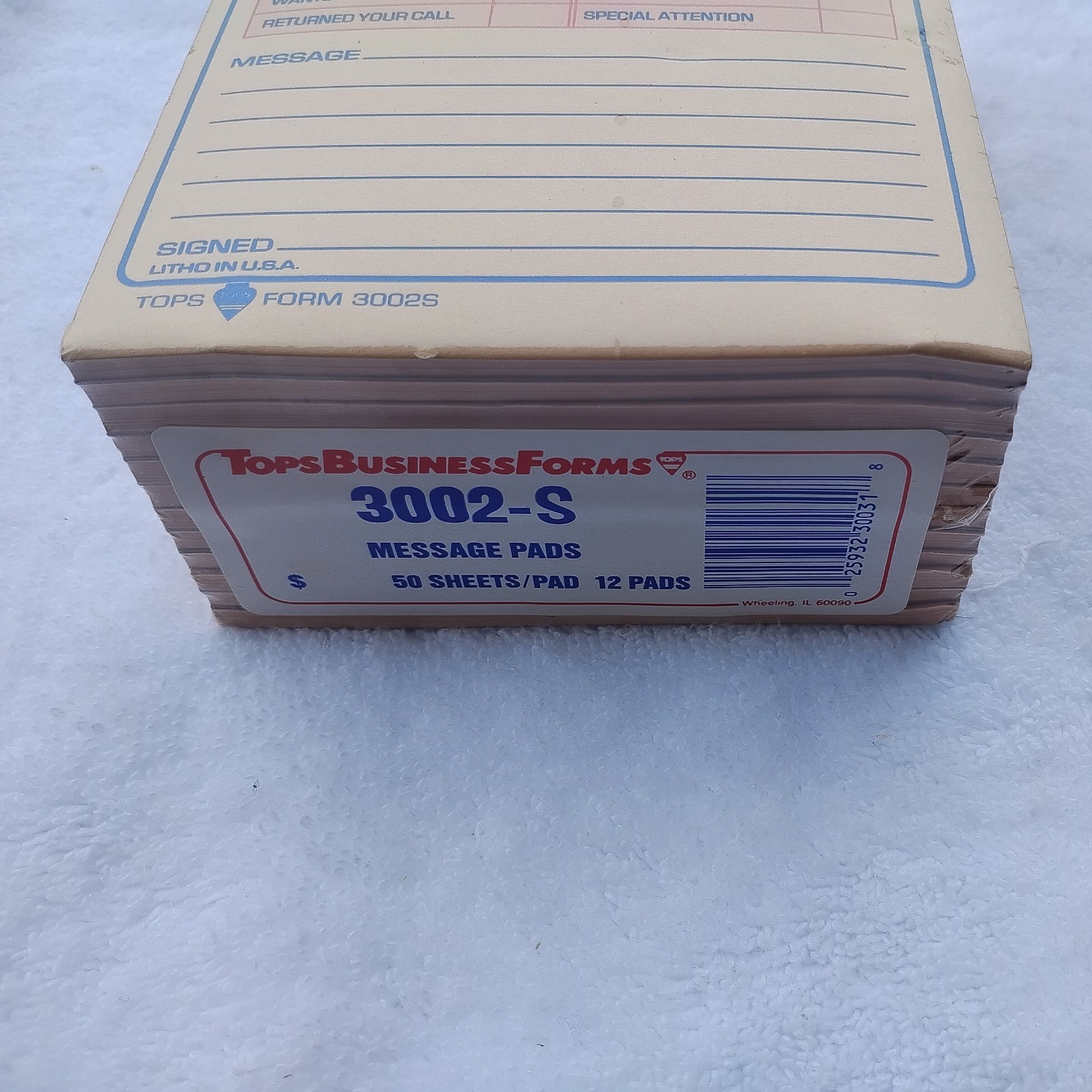 TOPS Important Message Pad Form 3002S While You Were Out 4.25 x 5.5