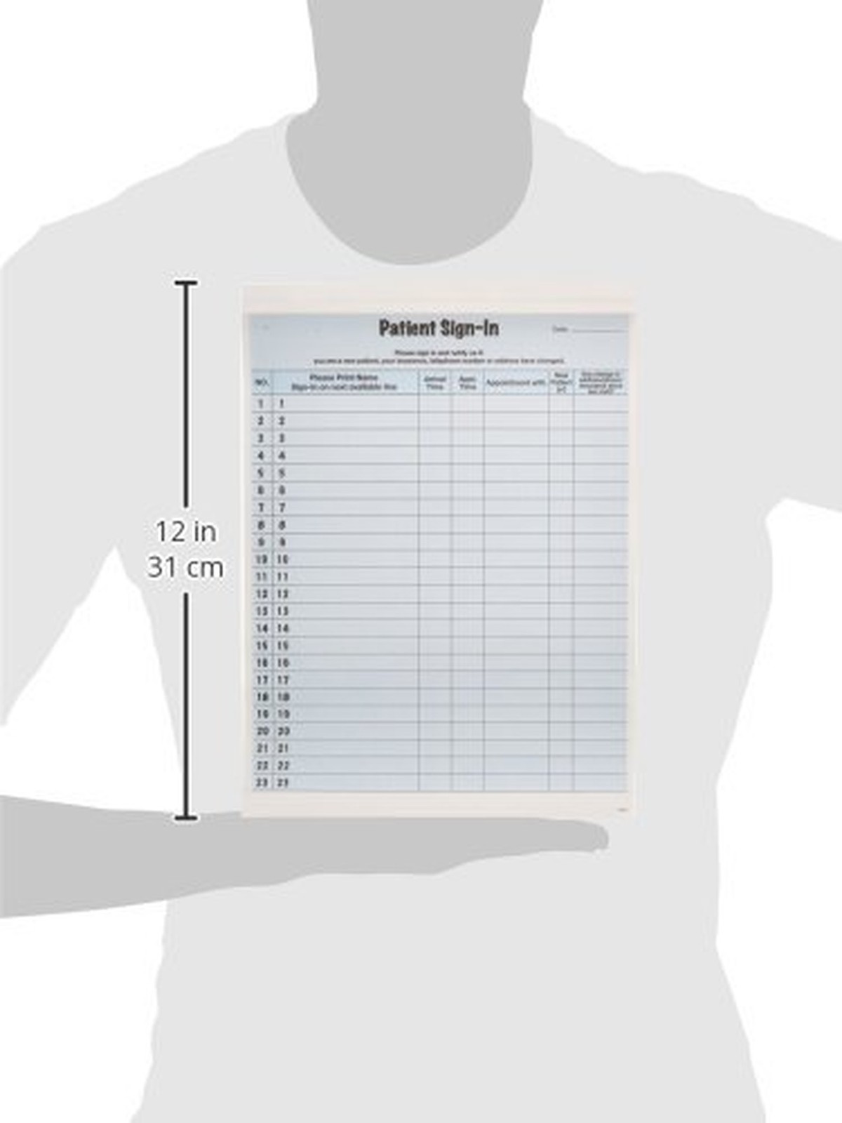 Tabbies Patient Sign-In Label Forms, 8-1/2″ x 11″ Form, Blue, 23 Labels/Sheet…