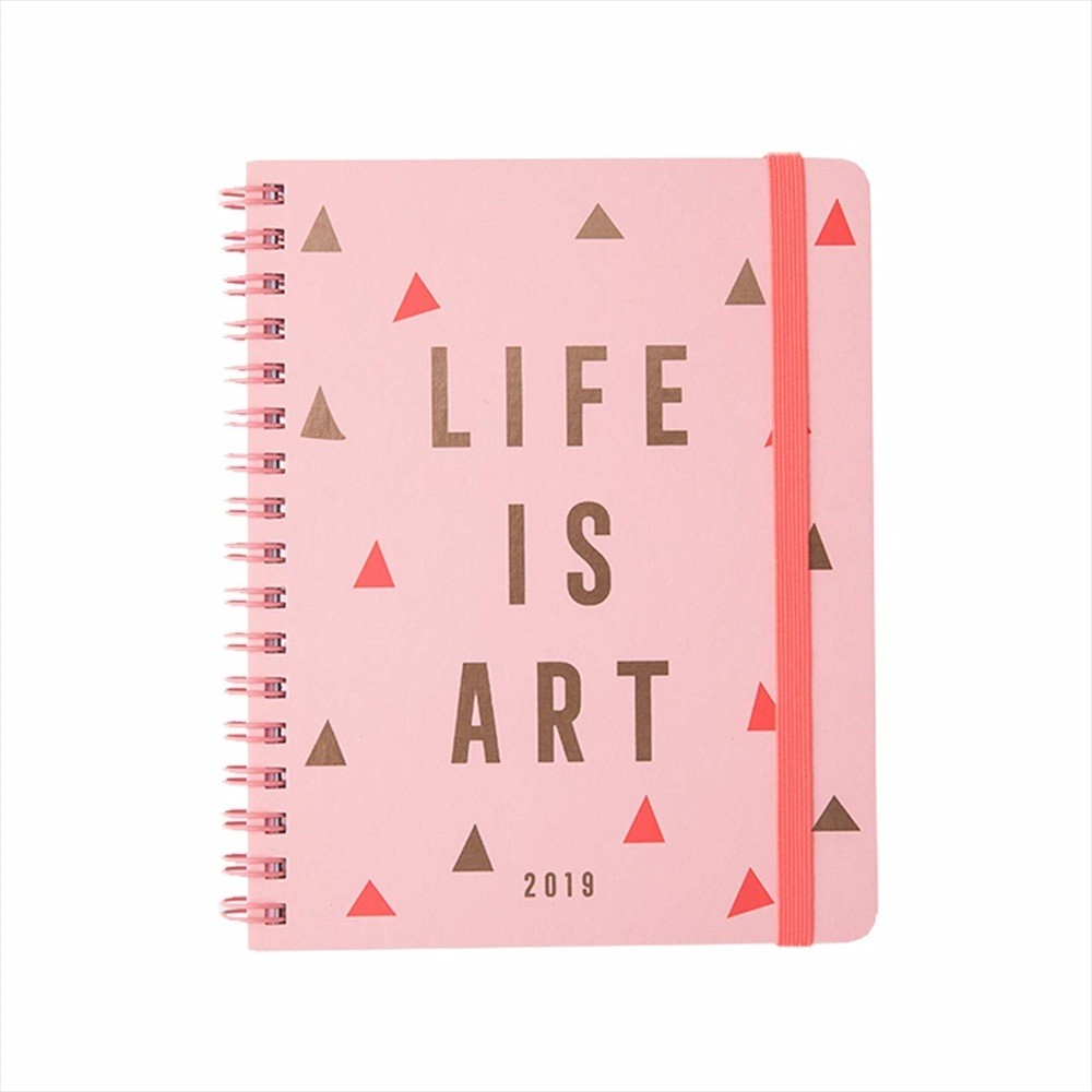 Greeting Life 2019 A6 Ring Monthly Planner (Chic)