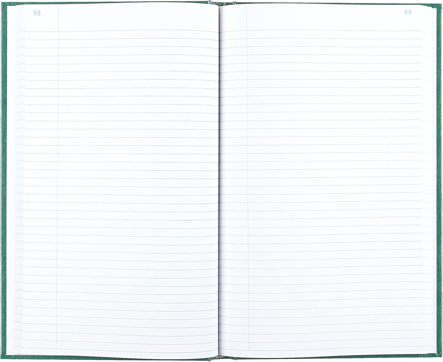 NATIONAL Emerald Series Record Book, Green Canvas Cover, 300 Pages, 12.125″ X 7.