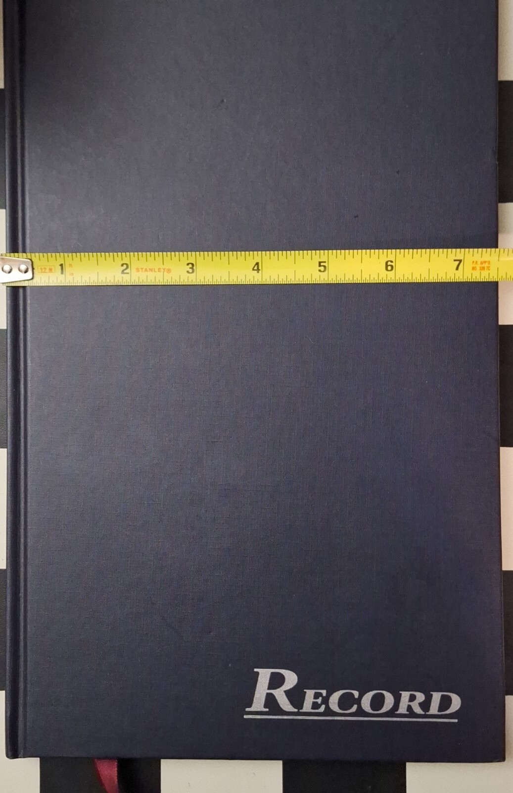 Adams Hardcover Record Ledger 152 Numbered Pages and Bookmark Robbon