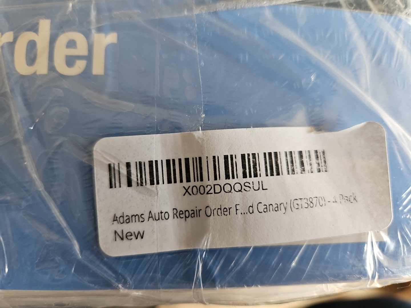 Adams GT3870 8.5 in x 7.44 in Repair Order Form Invoices – 200 Count