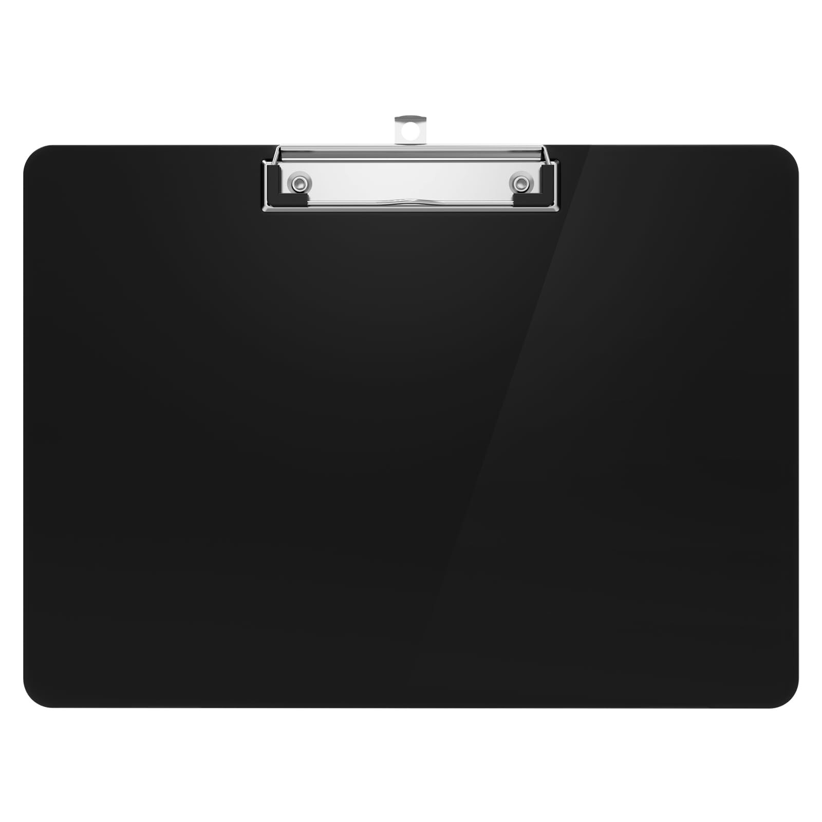 Macroclo Horizontal Plastic Clipboards, Black 8.5 x 11 Clip Board