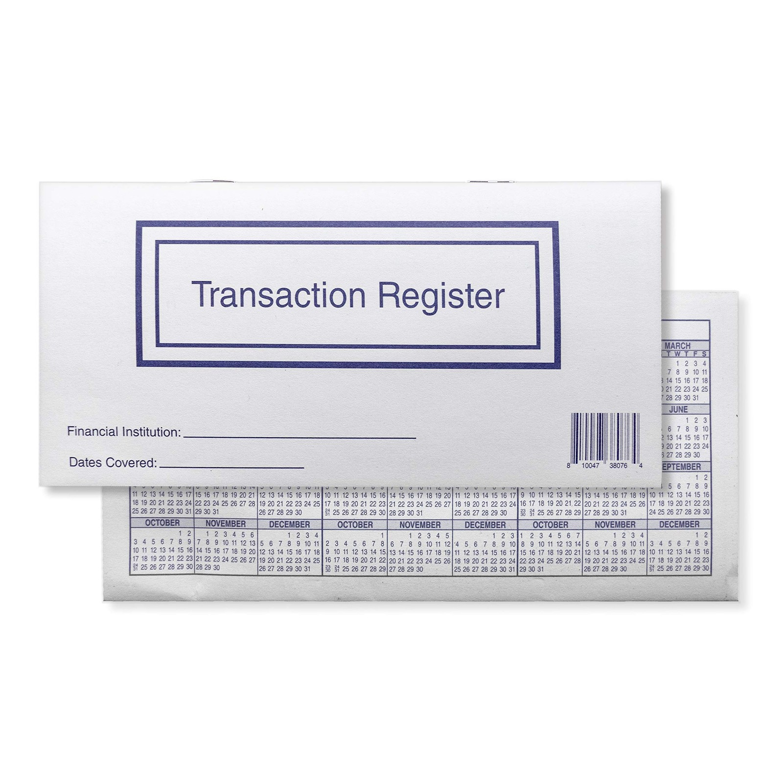 10 Pack Personal Checkbook Registers 2025-2026-2027 Ledger Books Record Keeping