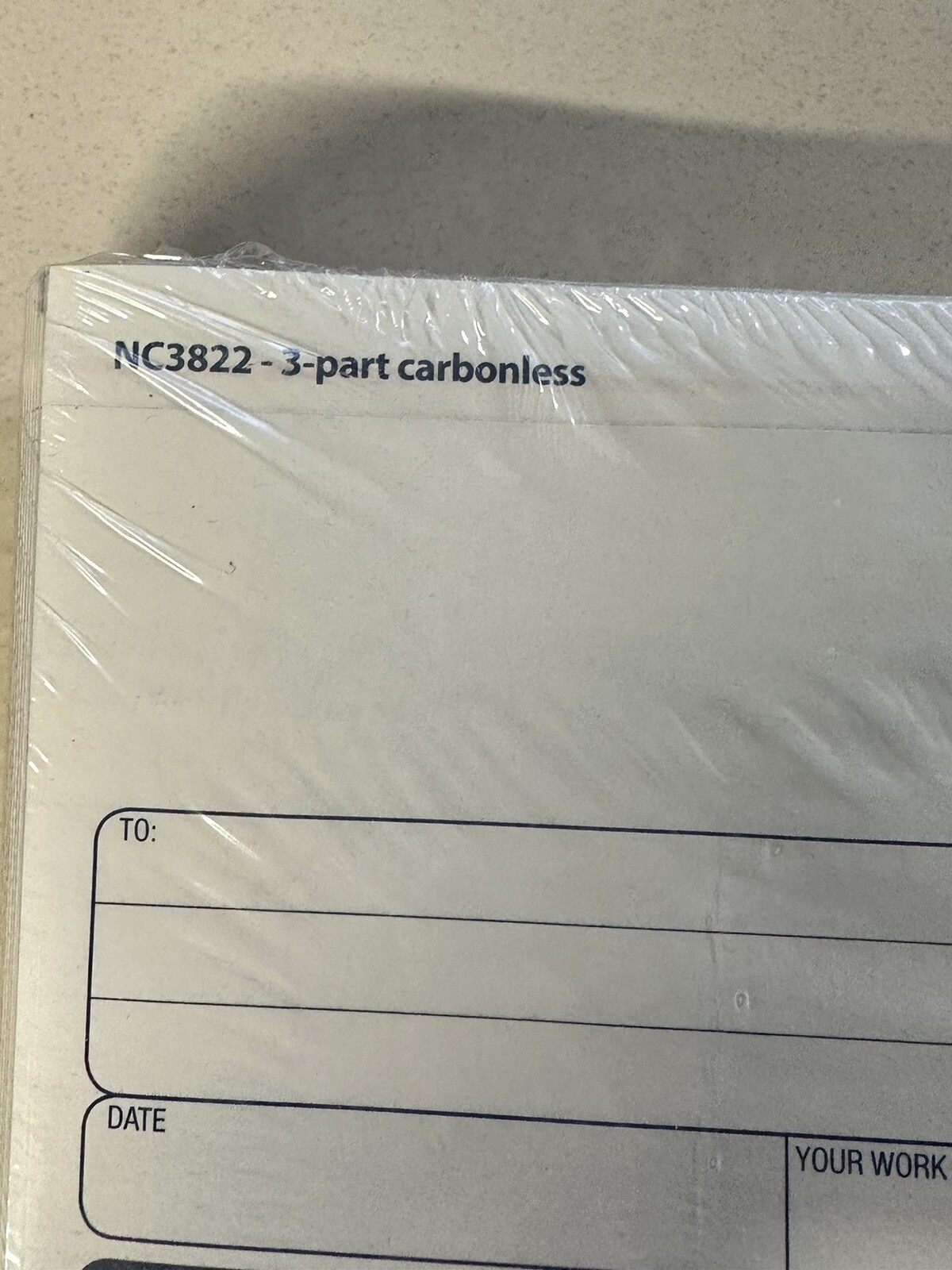Adams NC3822 Contractors Invoice, 100 Carbonless Sets, 3 Part Form