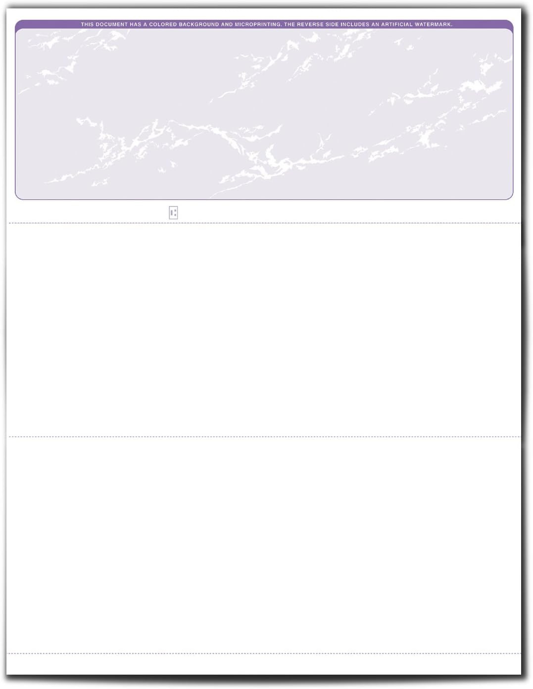 Versacheck Valuechex – 55 Blank Business Voucher Checks – Purple Prestige – 55 S