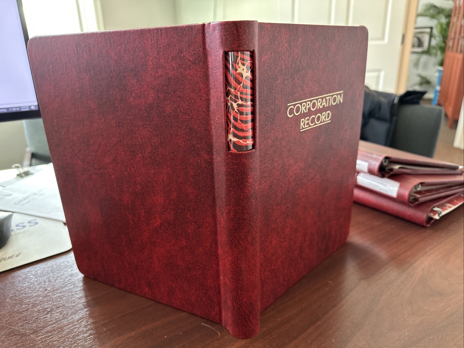 Corporation Corporate Record Binder Book