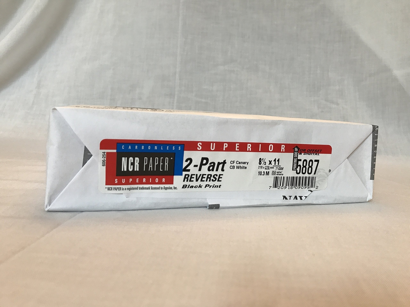 250 Sets NCR Paper 5887 Collated 2 Part White Canary Letter Size Carbonless P…