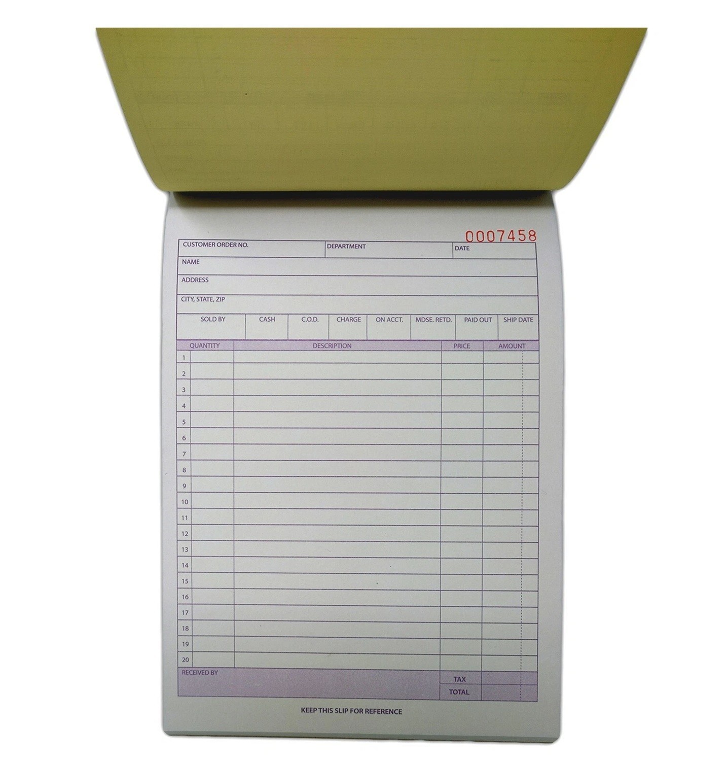 Sales Book Order Receipt Invoice Carbonless Copy 50 Set books 5.5″x8.5″
