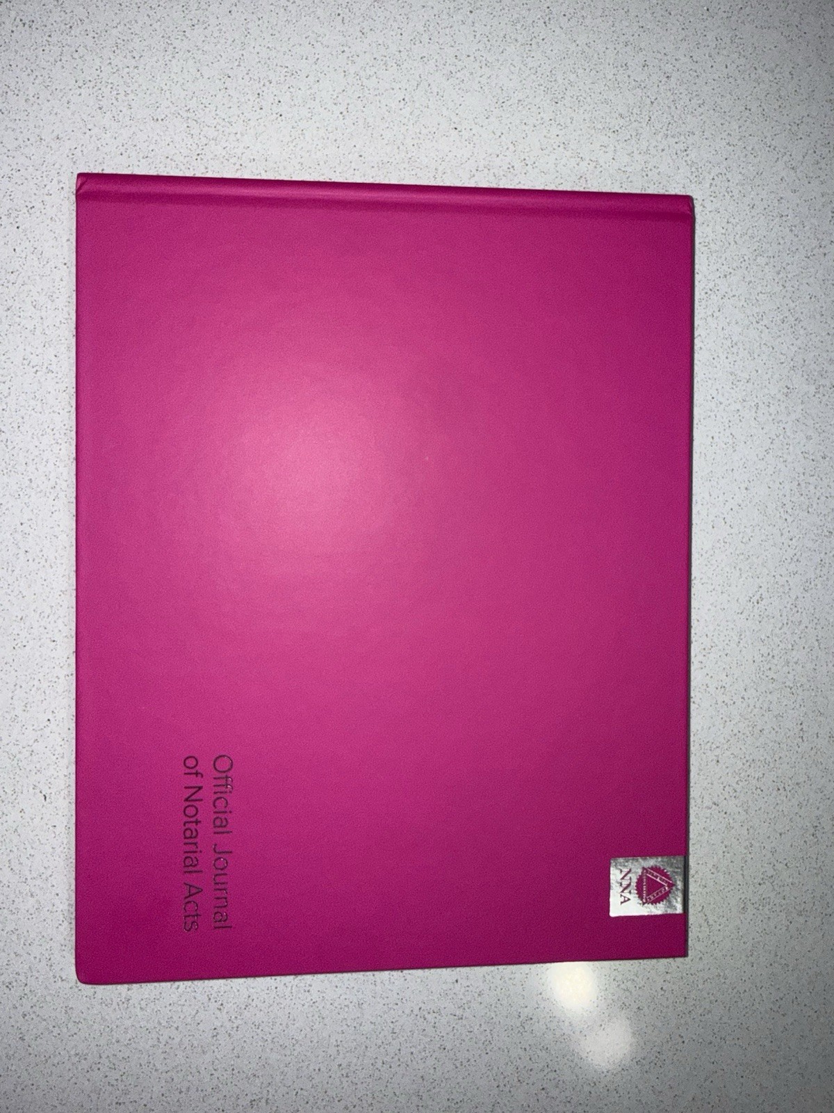 National Notary Association Official Journal of Notarial Acts Pink