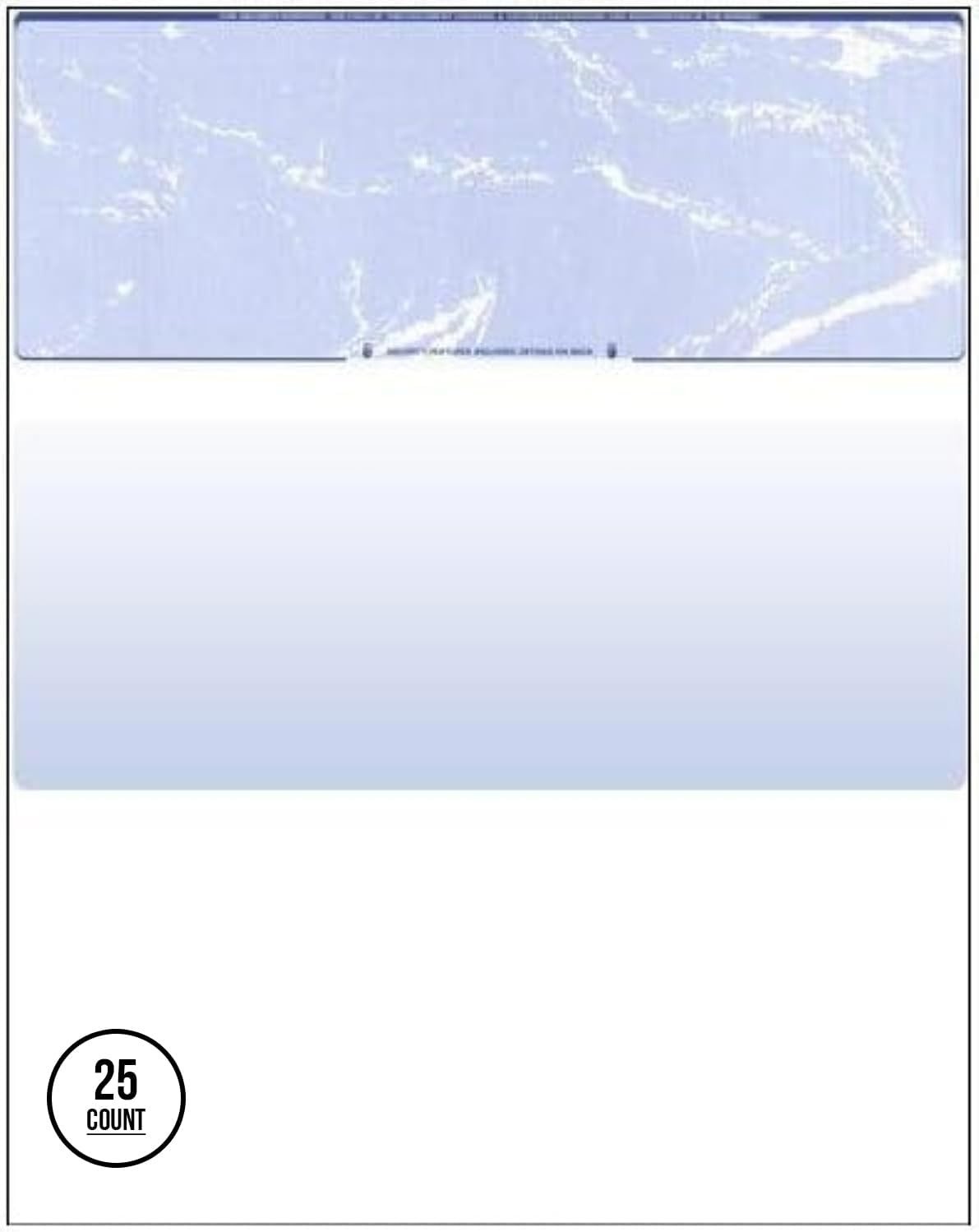 Advanced Security Blank Check Paper, 25 Pack – Perfect for Payroll Functions
