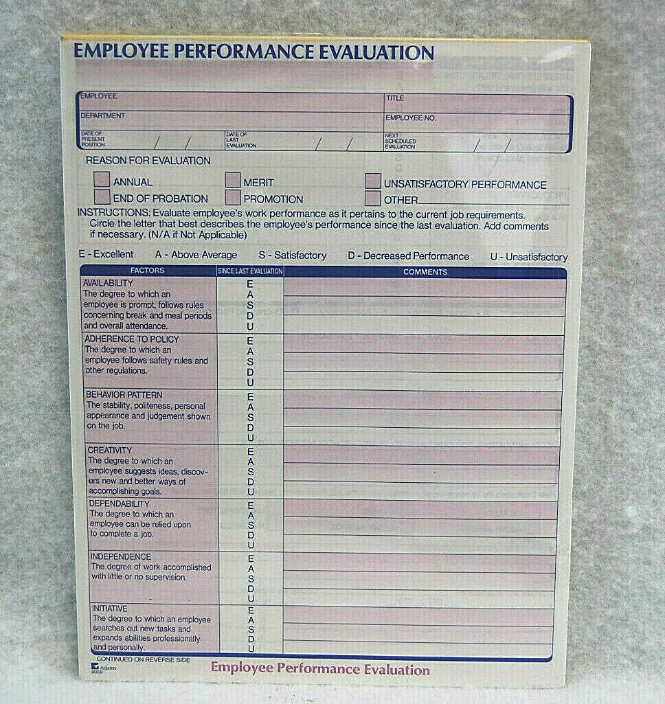 Adams The Human Resource System Asst’d Employment Pads 4 Different Styles S9735