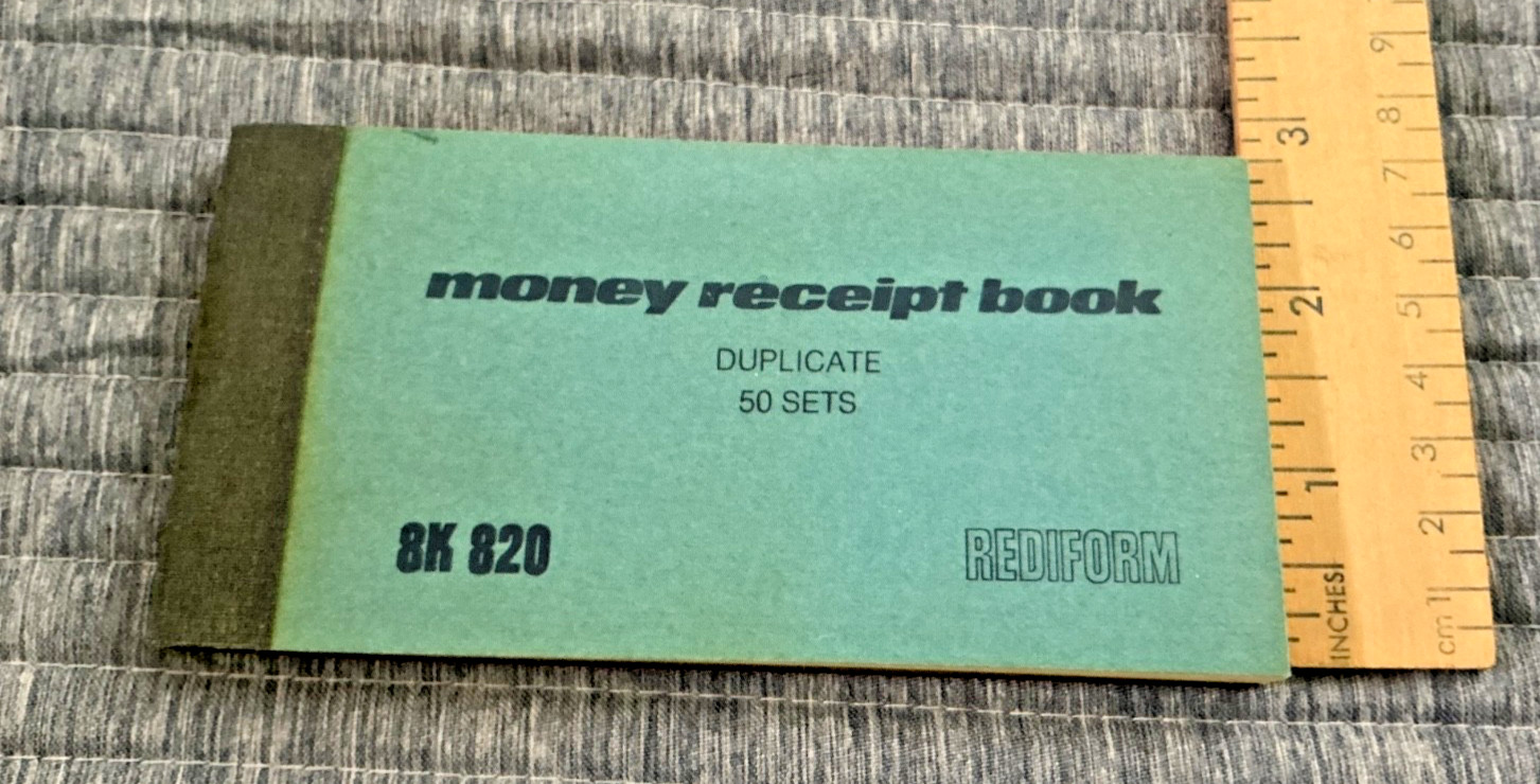 Rediform Money Receipt Book Duplicate 8K 820 50 Sheets With Carbon Paper