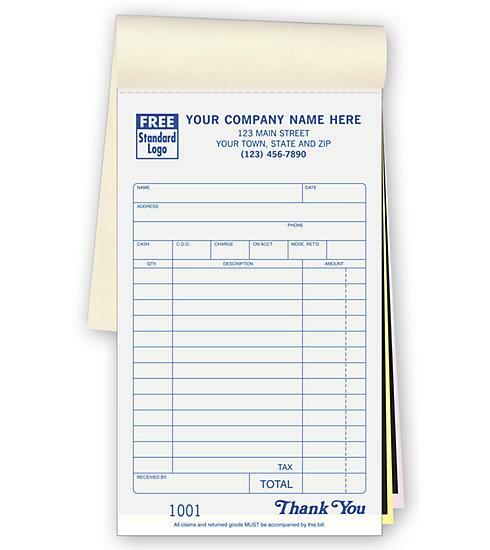 1000 Medium Classic Sales Forms in Books / Nebs/Deluxe No. 2501 / 2 Part
