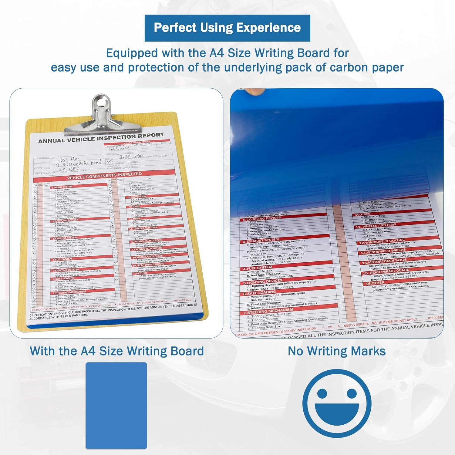 PUNCHMAN 30Pack DOT Annual Vehicle Inspection Form and Label