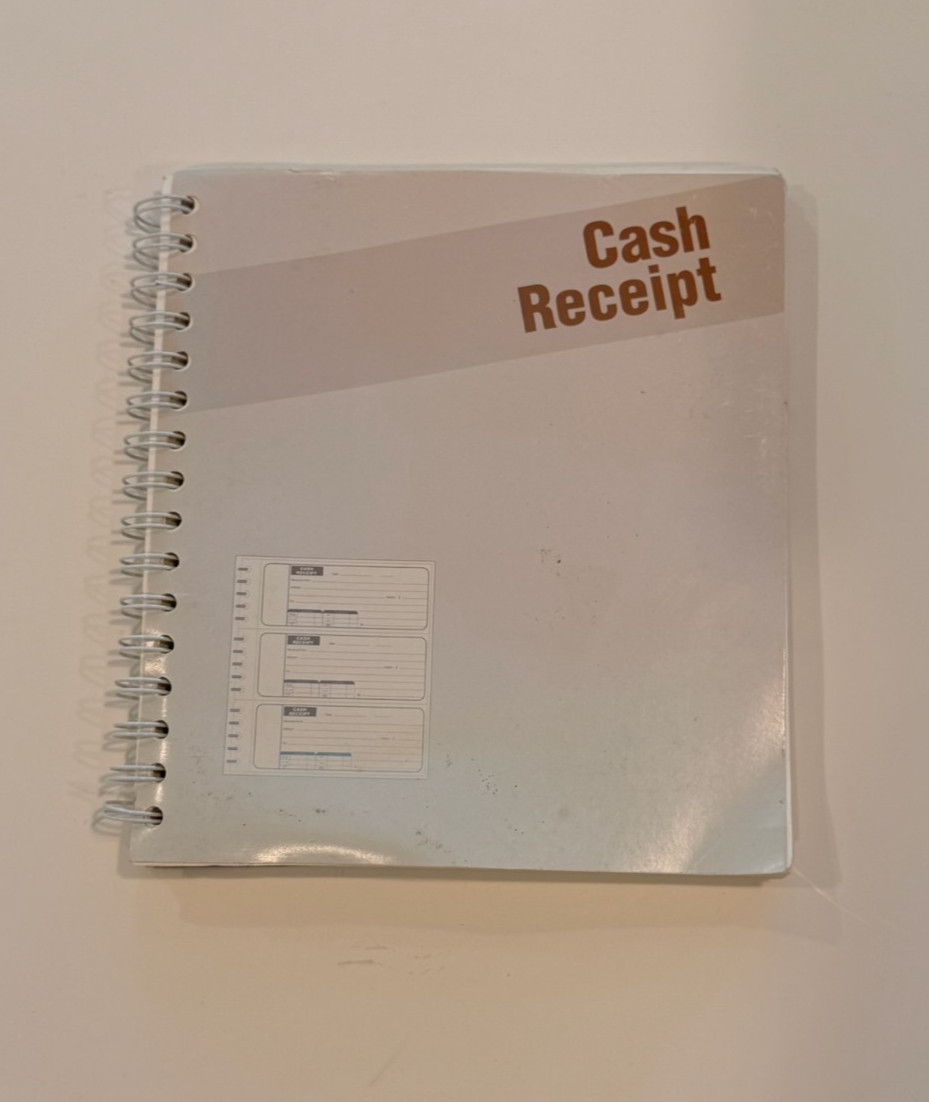 Cash Receipt Book 3-Per Page Carbonless Spiral Bound CRB 111-2 Made in USA (225)