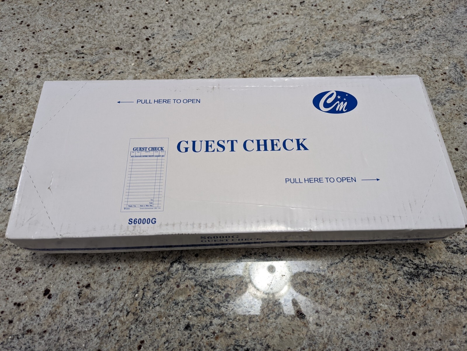 Guest Check Receipt Books 2-Part 50 set per book-50 Books- 2500 sets-Ship free
