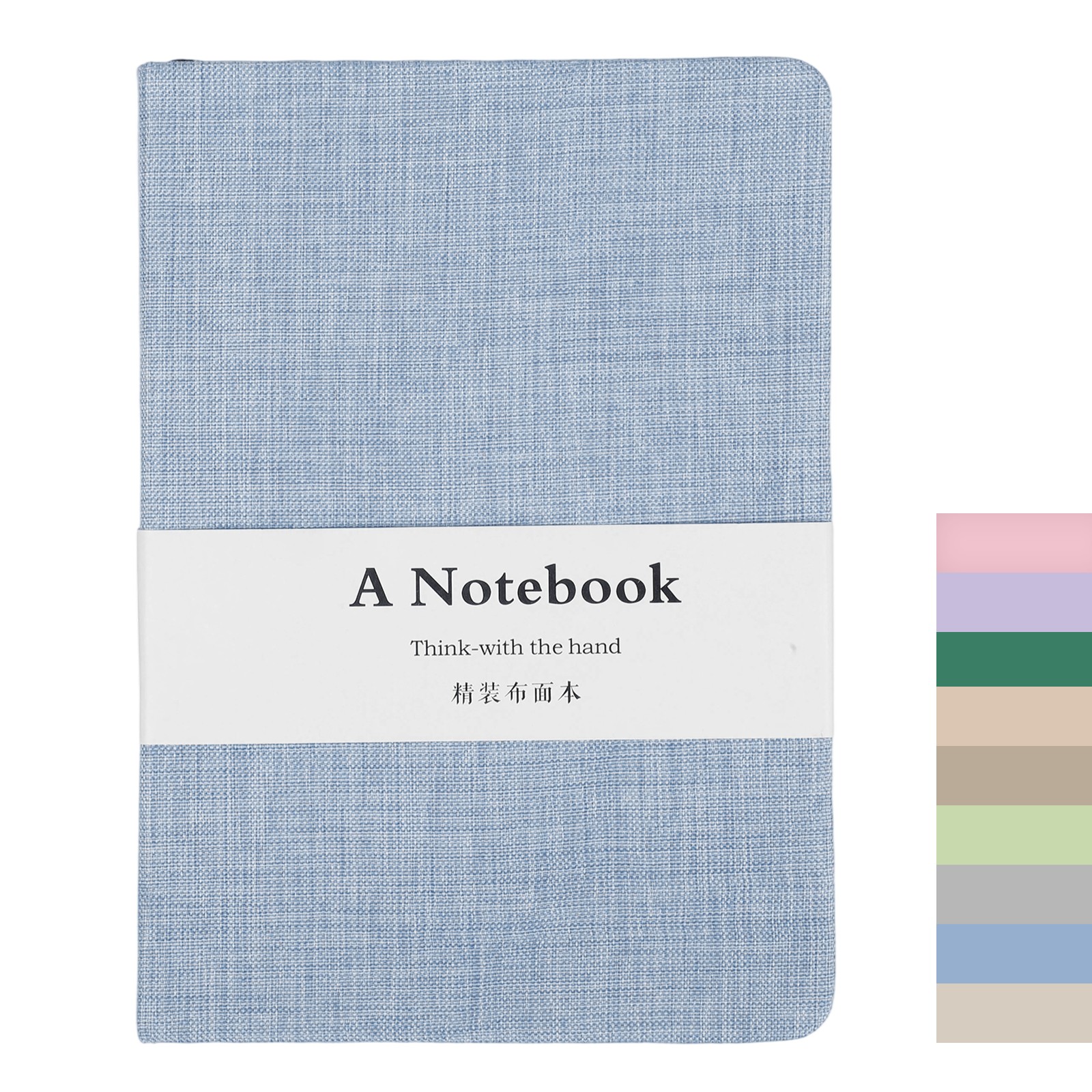 Linen Journal Notebook, 256 Pages 100 Gsm B6（5×7)Hardcover Journal (DeepSeaBlue)