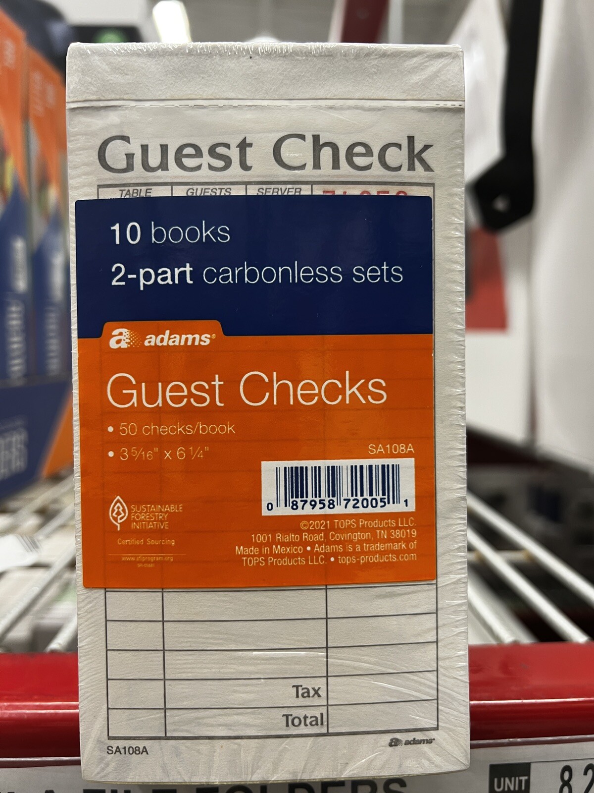 2-Part Carbonless Guest Checks 10 Books (50 Checks Per Book) **FREE Shipping**